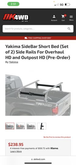 Yakima Long Bed Brace Bars For Ladder Rack