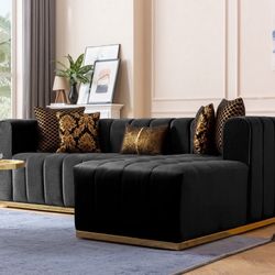 Black Sectional 