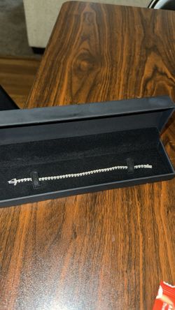White sapphire, tennis bracelet