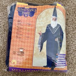 Soft Wizard Adult Halloween Costume 