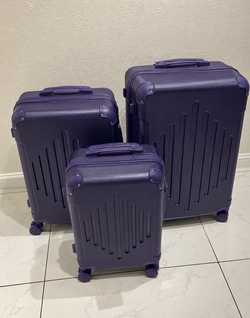 3-Piece Luggage Set - Dark Purple (28/24/20)