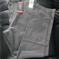 Men's Chaps Pants Slim Fit Chino  Flex Waist Size 38x32