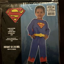 DC Comics Superman 12-24 Month Infant 2 Pieces Halloween Costume
