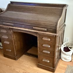 Antique 1910’s Roll Up Desk