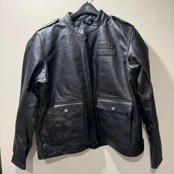Harley Davidson Men’s Layering System Captains Black Leather Jacket Mens XL NWT