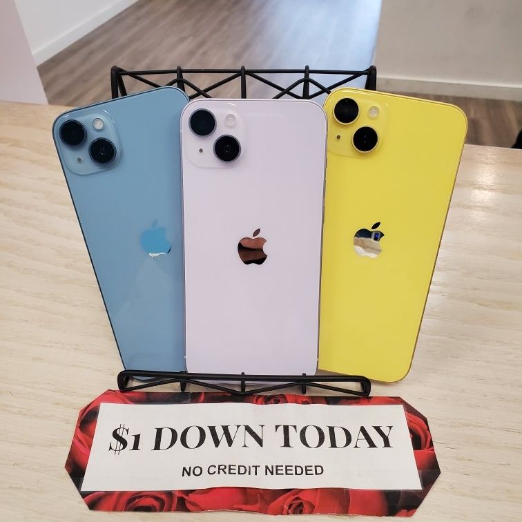 Apple iPhone 14 Plus 5G - $1 DOWN TODAY, NO CREDIT NEEDED