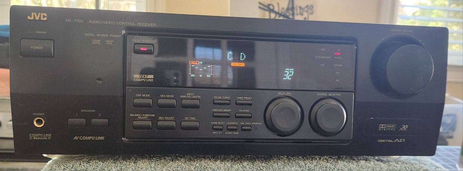 Vintage JVC RX-778V
Audio Video Control Receiver (1999)