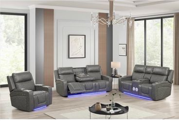 Leather recliner set