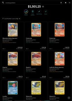 Pokemon Ex Crystal Guardians Lot