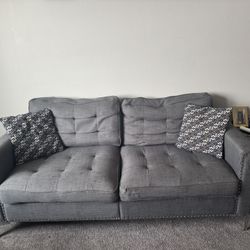 Grey Sofa And Love Seat -USED 