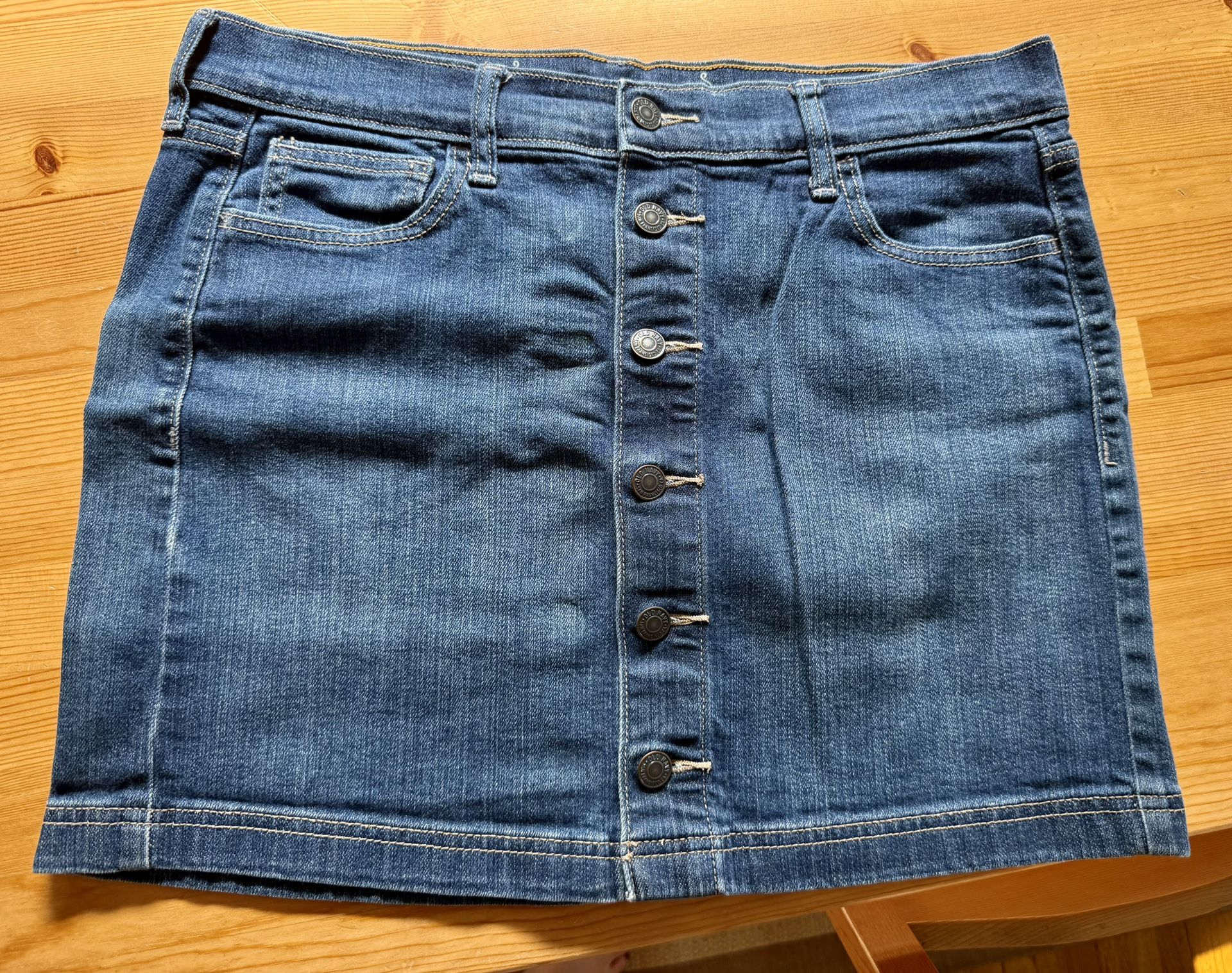 Old Navy Blue Denim Skirt Size 10