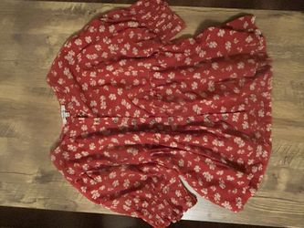 Madewell red shirt small