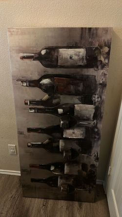 🍷 Elegant Wine-Themed Wall Art – $40 FIRM 🍷
