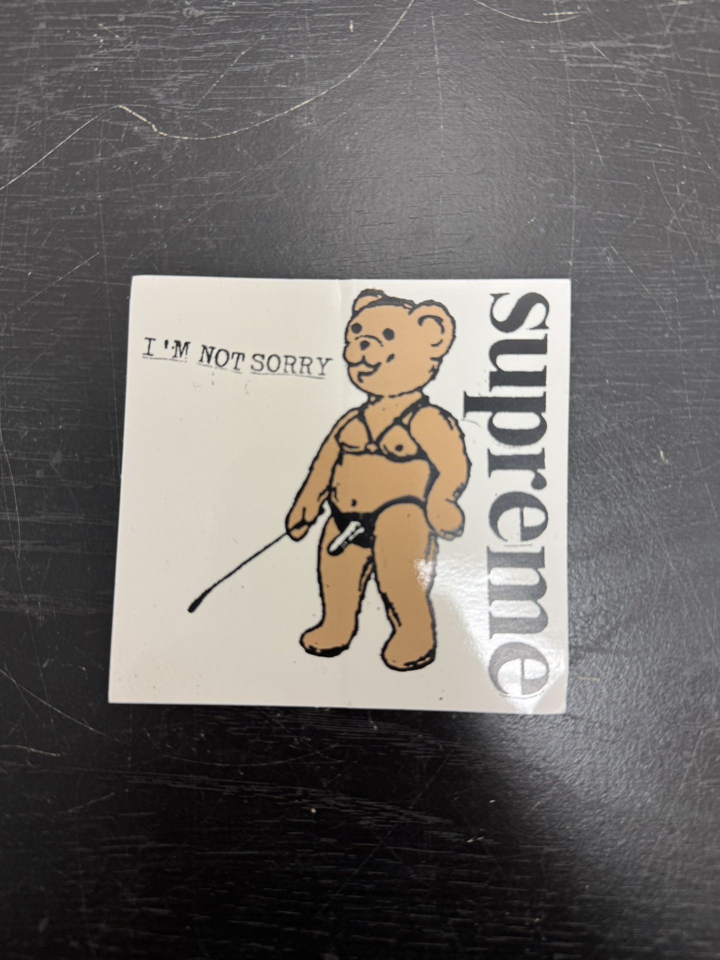 Supreme I'm not sorry Sticker