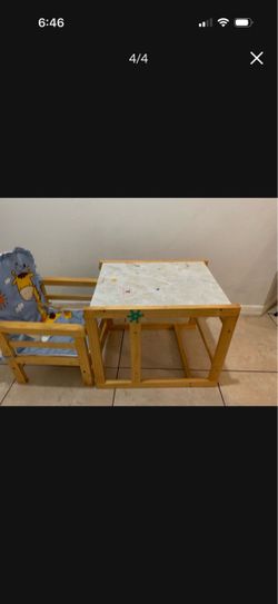 5 in 1 high chair, 2 height options
