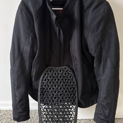 Dianese Motorcycle Jacket black. Size - S With Back Support And Elbow And Shoulder Guards