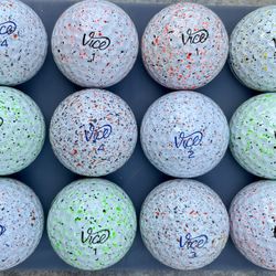 1 Dozen Vice DRIP Color Speckled Golf Balls Pro Styles Excellent 5A Clean Condition 