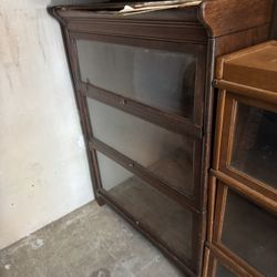 Antique 100 Year Old Barrister cabinet Lawyer Bookcase