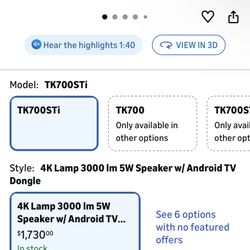 BenQ Tk700sti Short Throw Gaming Projectorf