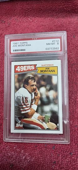 Joe Montana 87 Topps PSA 8