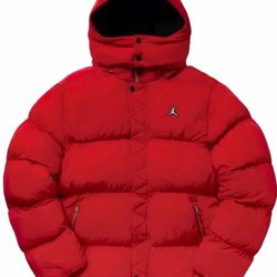 Men’s Nike Air Jordan Essential Statement Puffer Jacket “ Red “ Size 2XL