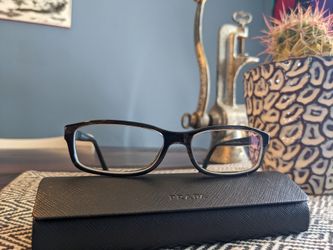 Prada Glasses (VPR 09O) Frames - Includes authenticity card, glass case, box, and Prada glass cloth 