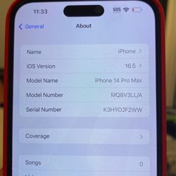 iPhone 14 Pro Max Verizon 