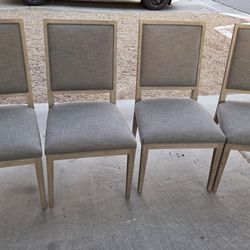 4 Dinning chairs Gray color