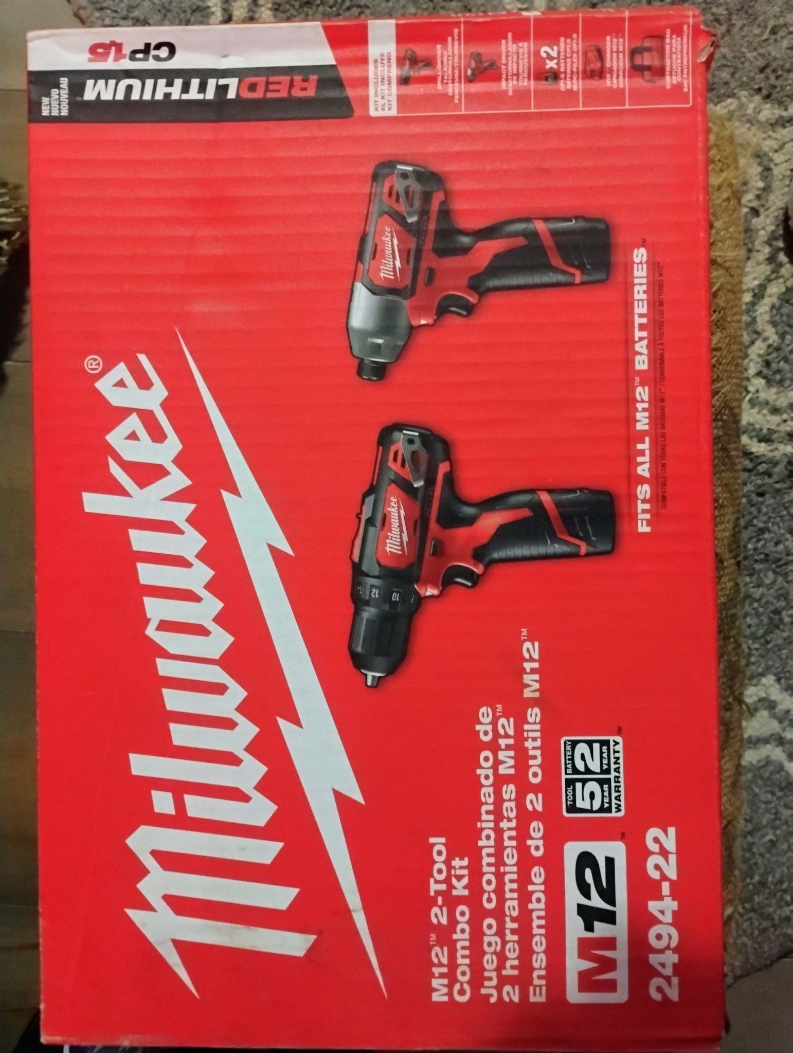 MILWAUKEE 2 TOOL COMBO KIT NIB