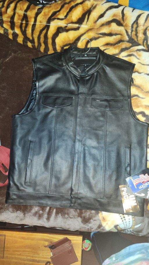 Extra Large Leather Vest