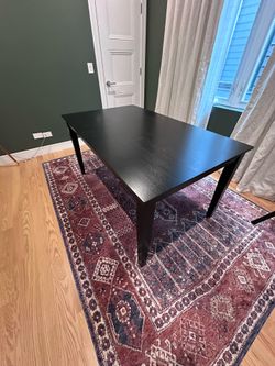 Black Wood Dining Table