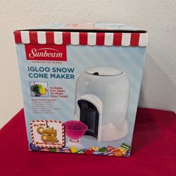 Sunbeam Igloo Snow Cone Maker.