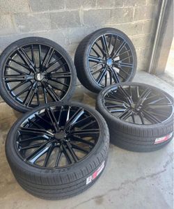 26” Inch Silverado Tahoe Cadillac Escalade Sierra Wheels Rims Tires New 2025