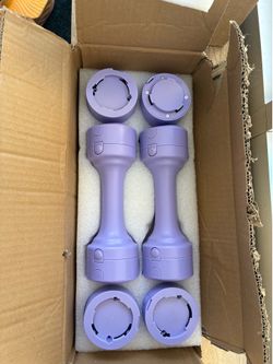 Adjustable Dumbbell Set, 4 in 1 Free Hand Weights for Women, Home Gym, 8.8 lbs, Set of 2