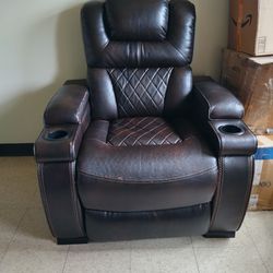 Leather Recliner Sofa Chair 