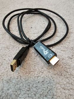 DisplayPort to HDMI Cable