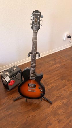 Epiphone Les Paul Special II (Vintage Sunburst) + Fender Frontman 10G amp — $300 bundle
