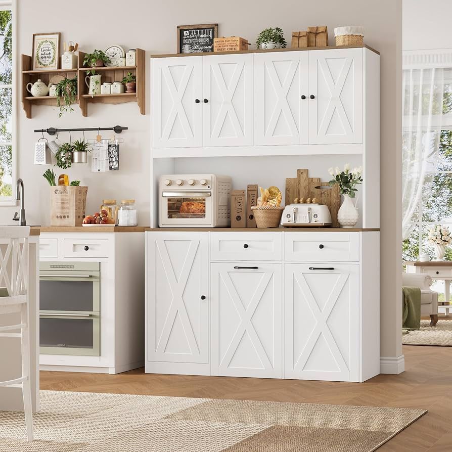 A724 $230  71"H Kitchen Trash Can Cabinet