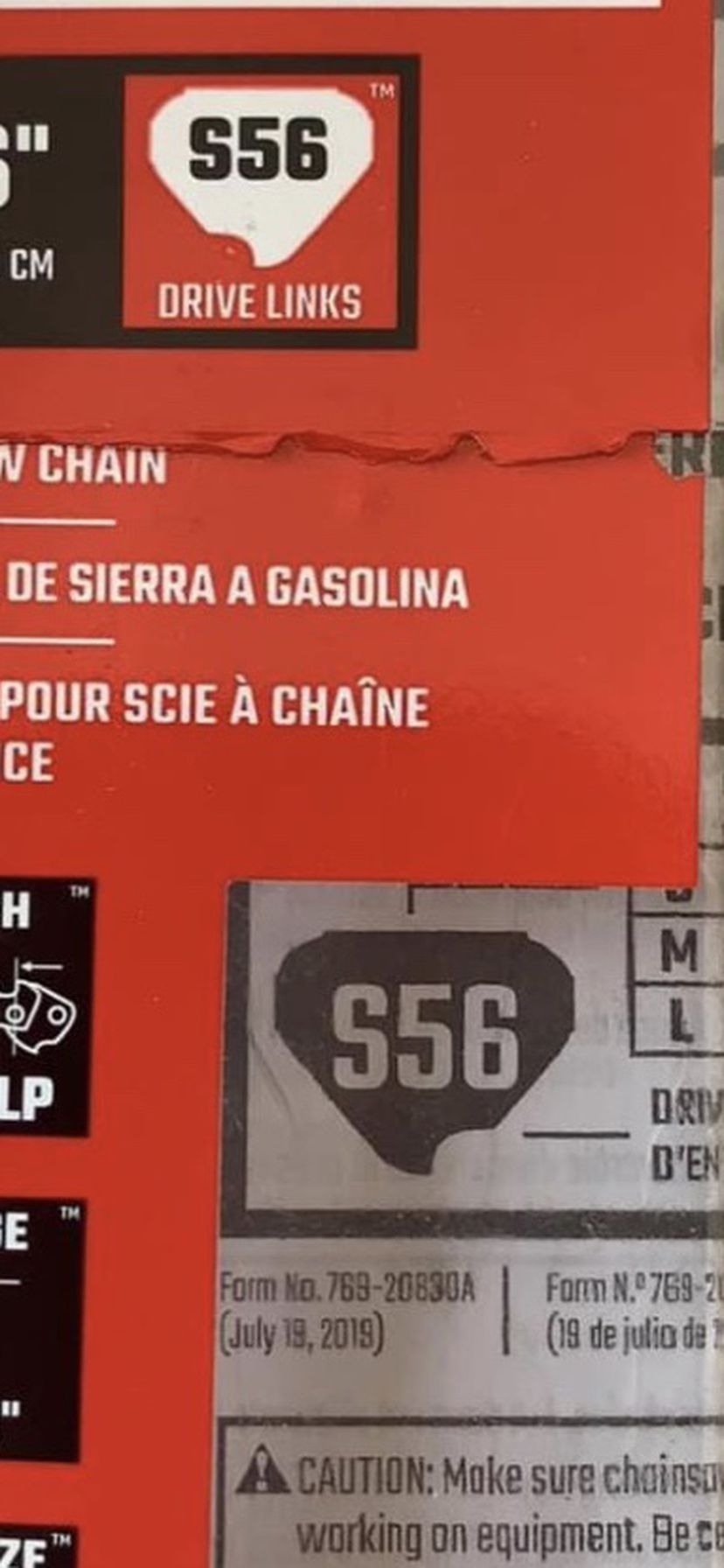 16" Craftsman  S56 Chainsaw Saw Chain Blade Sears  3/8"LP .050