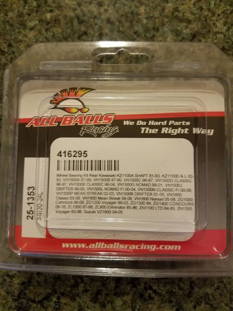 Kawasaki Rear All Balls Wheel Bearing and Seal Kit