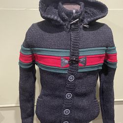 LCR Sweater Jacket Hoody Black Smoke Modern Fit