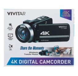 Vivitar 4K Digital Camcorder, specifically the DVR E401 model. 