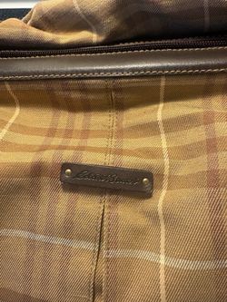 Eddie Bauer Plaid Canvas Bag