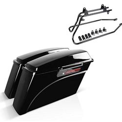 Craftride Set Side Cases and Luggage Rack for Harley Davidson Softail 86 13