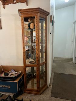 Wooden Curio Cabinet
