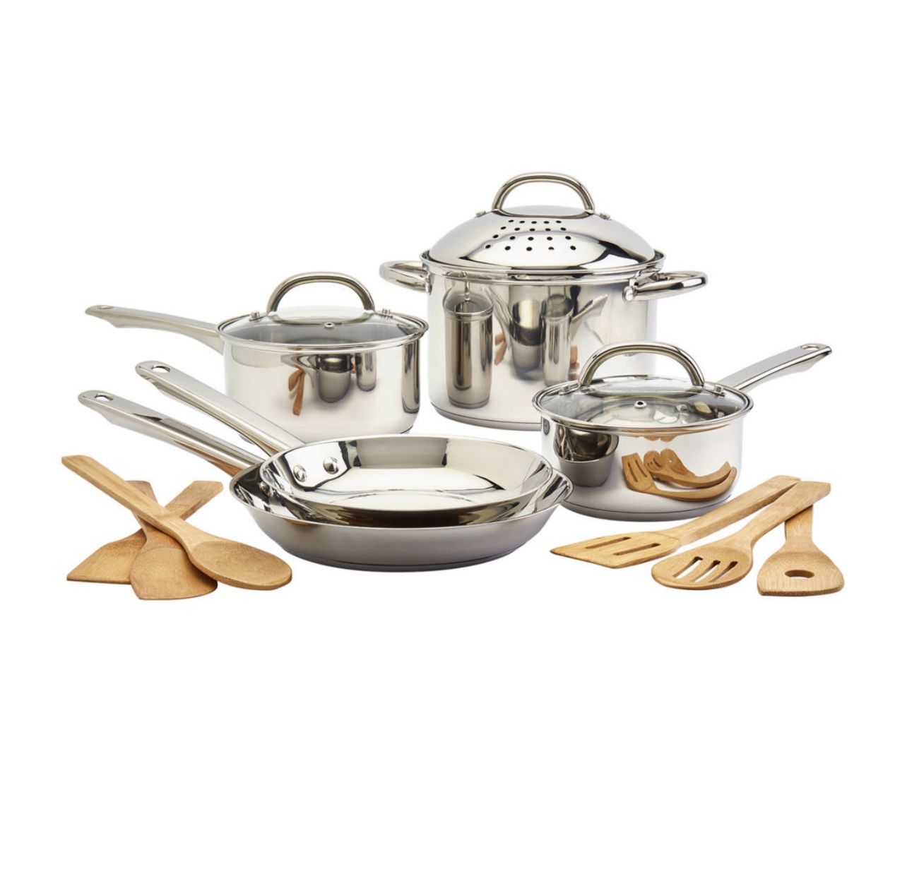 Tabletops Unlimited Basic Essentials 14-pc. Stainless Steel Cookware Set