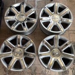 Cadillac Escalade Factory 22” Platinum Wheels Center caps Rims