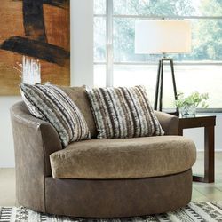 Alesbury Oversized Swivel Accent Chair

