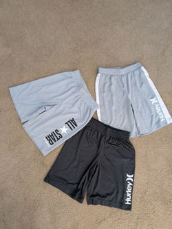 3 Boys Size S (8-10) Performance Shorts Hurley  & Converse~New~Price Includes All 3 Shorts