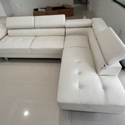 Brand New Leather Sectional Sofa / In Box 📦 / Same Day Delivery 🚚 